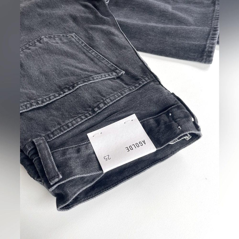 AGOLDE Lana Low Rise Straight Vintage Black Jean Size 25